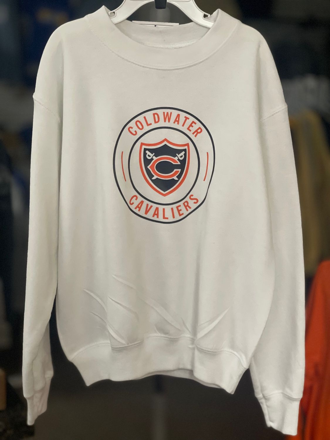 Hanes Ecosmart® Youth Crewneck Sweatshirt P360 White S