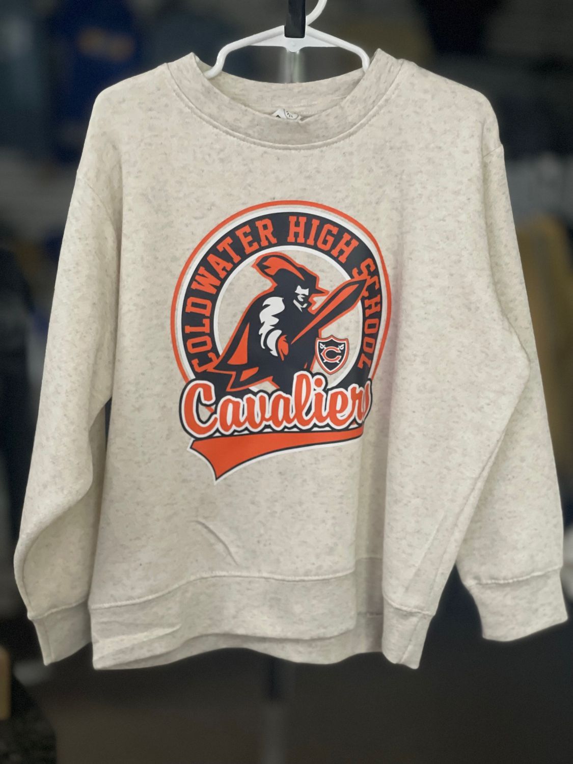 LAT Youth Elevated Fleece Crewneck Sweatshirt 2225 Natural Heather XS