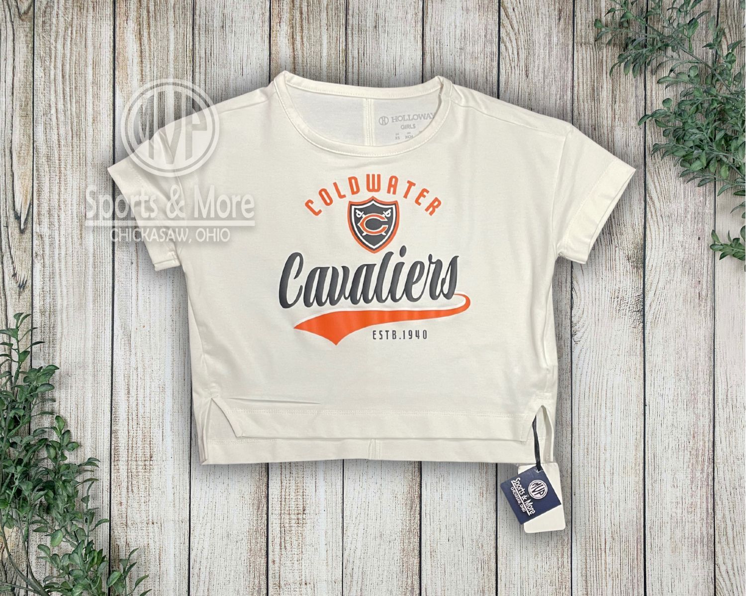 GIRLS EFFORTLESS TEE - VANILLA - CW - RETRO TAIL