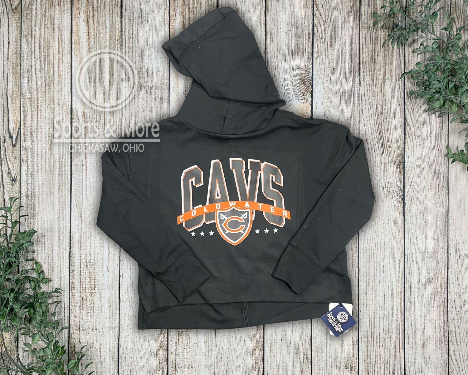 GIRLS EFFORTLESS HOODIE - BLACK - CW EAGLE