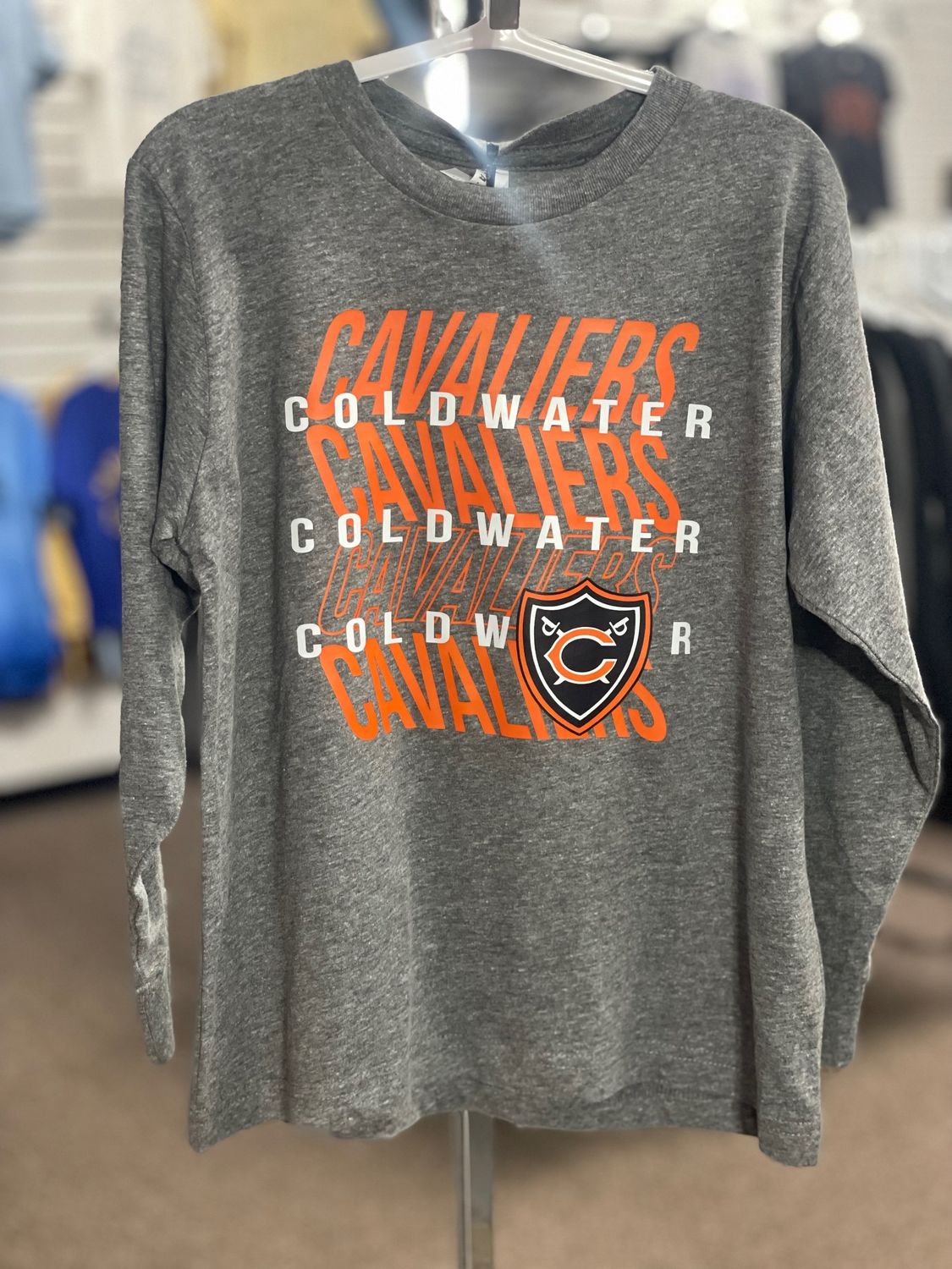 LAT Youth Fine Jersey Long Sleeve Tee 6201 Granite Heather S