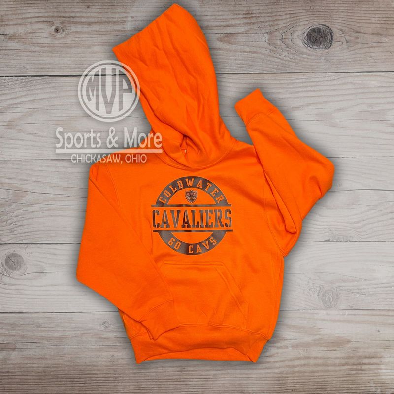 Port &amp; Co™ Youth Core Fleece Pullover Hooded Sweatshirt - PC90YH   - Orange - Dallas