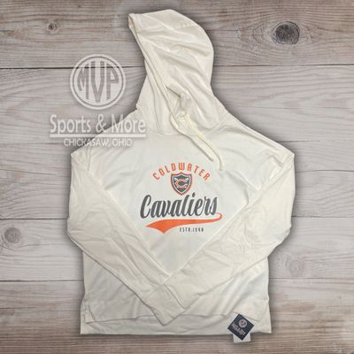 LADIES EFFORTLESS HOODIE - 223393 - VANILLA - CW RETRO TAIL