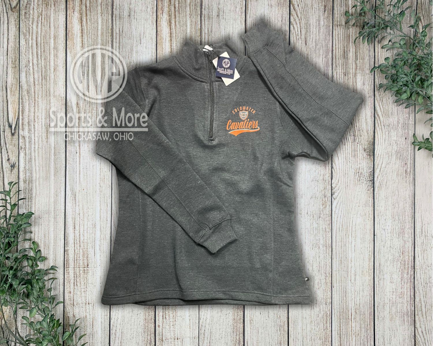 Pennant Sportswear - Women&#39;s classic 1/4 zip - Charcoal - LC Retro Tail