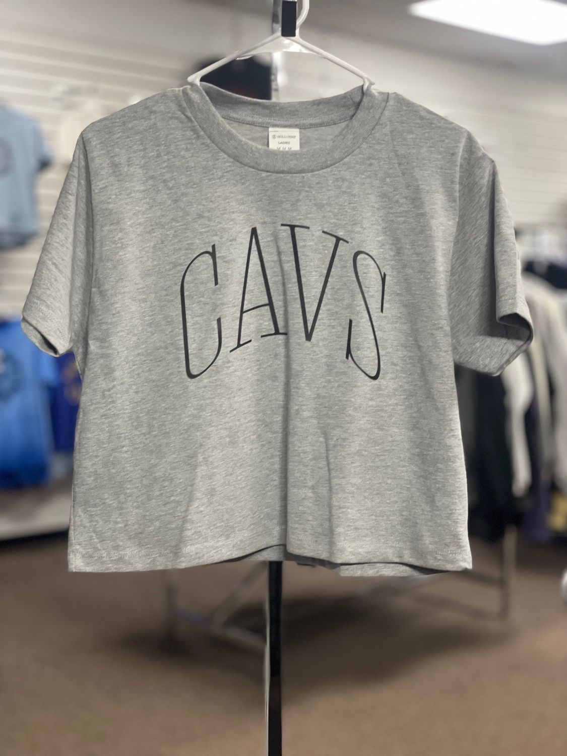 WOMEN’S HEAVYWEIGHT SIDNEY CROP TEE LADIES M Athletic Heather