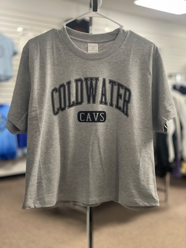 WOMEN’S HEAVYWEIGHT SIDNEY CROP TEE LADIES XL Athletic Heather