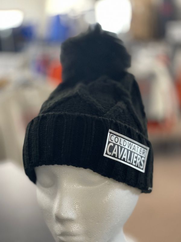 NE911  New Era ® Faux Fur Pom Beanie Black OSFA