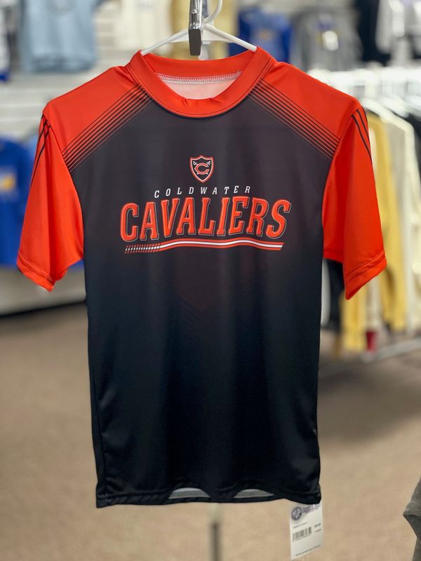 Coldwater Turbo Tee  _ Faded Chevron _ Fast Lines  - YOUTH MEDIUM