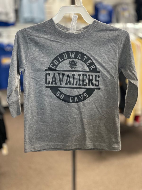 Rabbit Skins Toddler Fine Jersey Long Sleeve Tee 3302 Granite Heather 3T