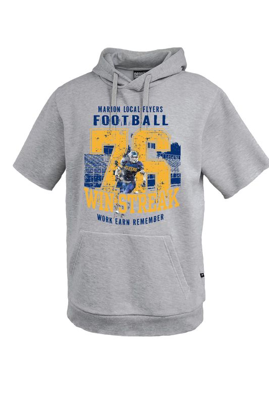 76 - Fleece Short Sleeve Hoodie 