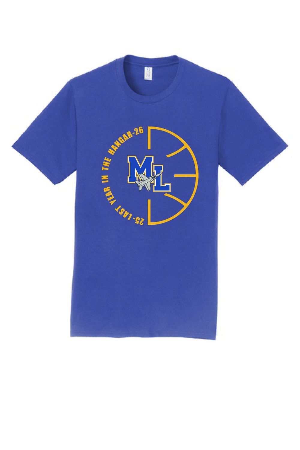 Port &amp; Co Fan Favorite Tee - PC450 - Basketball with 2 Color Design