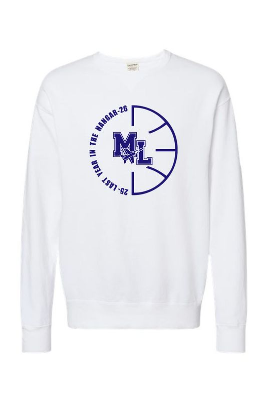 Unisex Garment-Dyed Heavyweight Long Sleeve T-Shirt - 6014 - Basketball