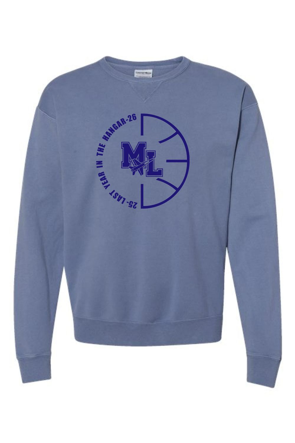 Unisex Garment-Dyed Crewneck Sweatshirt - GDH400 - Basketball