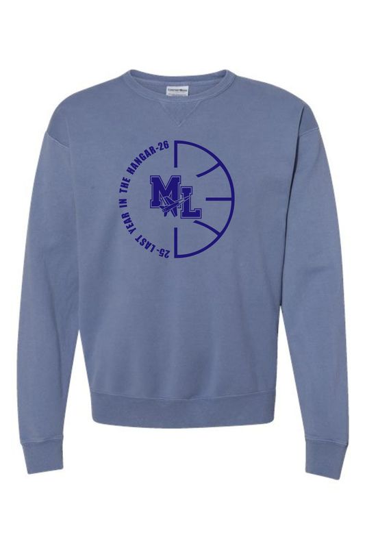 Unisex Garment-Dyed Crewneck Sweatshirt - GDH400 - Basketball