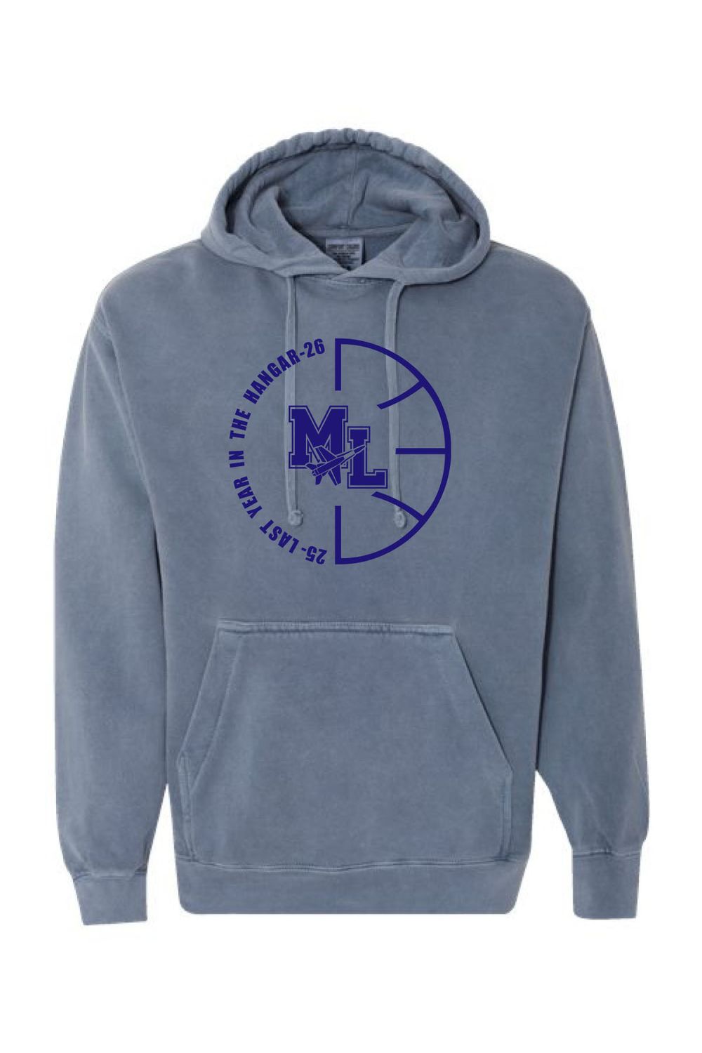 Unisex Garment-Dyed Hooded Sweatshirt - GDH450 - Basketball
