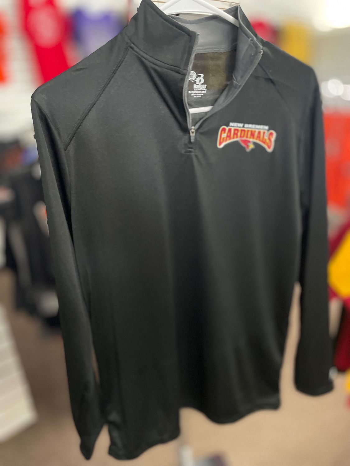 Badger Sport B-Core Youth 1/4 Zip 210200 Black/Graphite XL