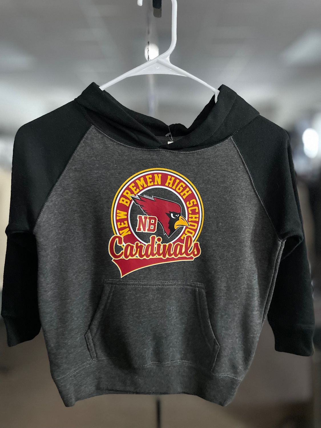 Independent Trading Co. Toddler Special Blend Hooded Raglan Sweatshirt PRM10TSB Carbon/ Black 5/6