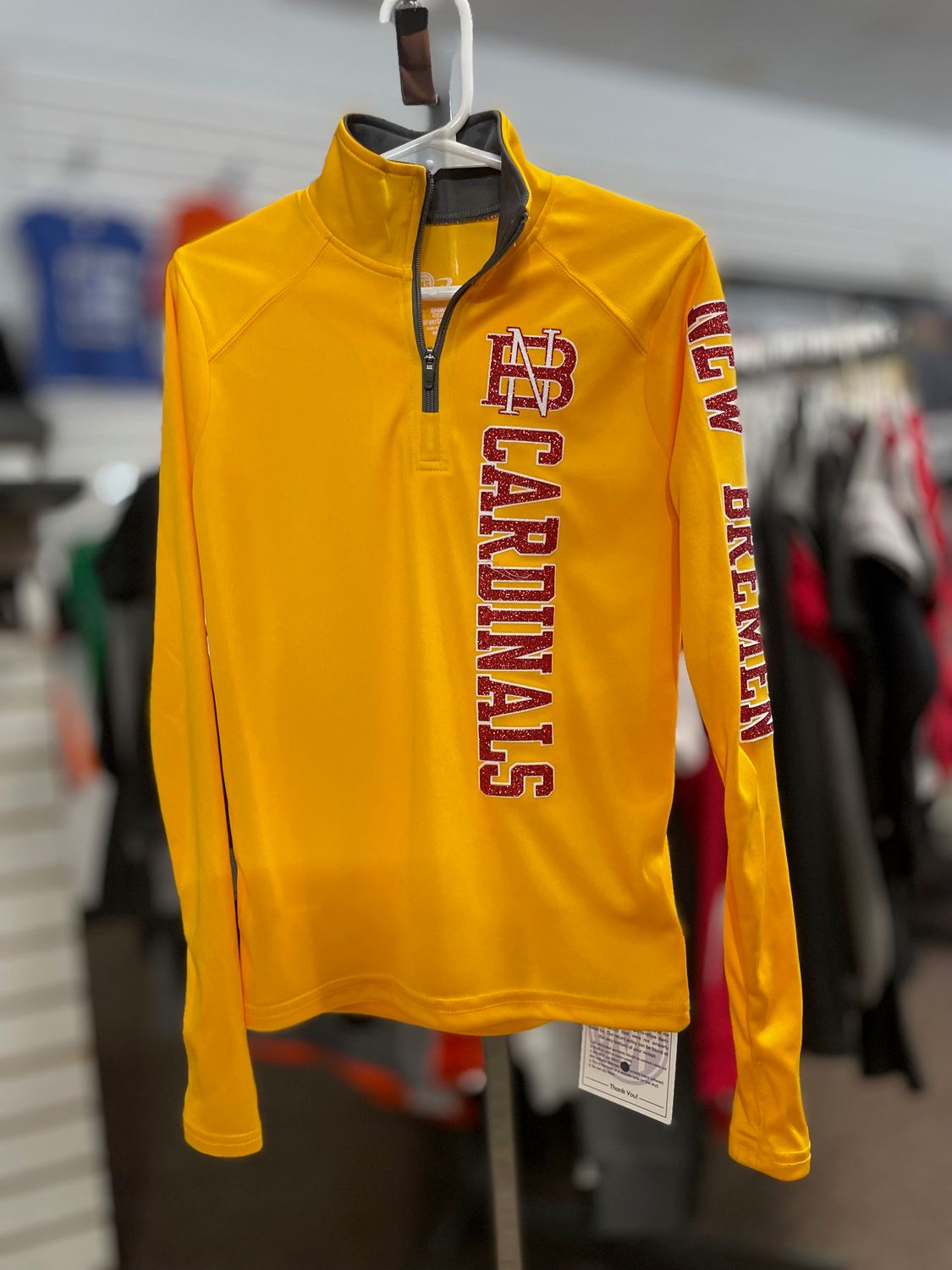 Badger Sport B-Core Girls' 1/4 Zip 210300 Gold/Graphite XS