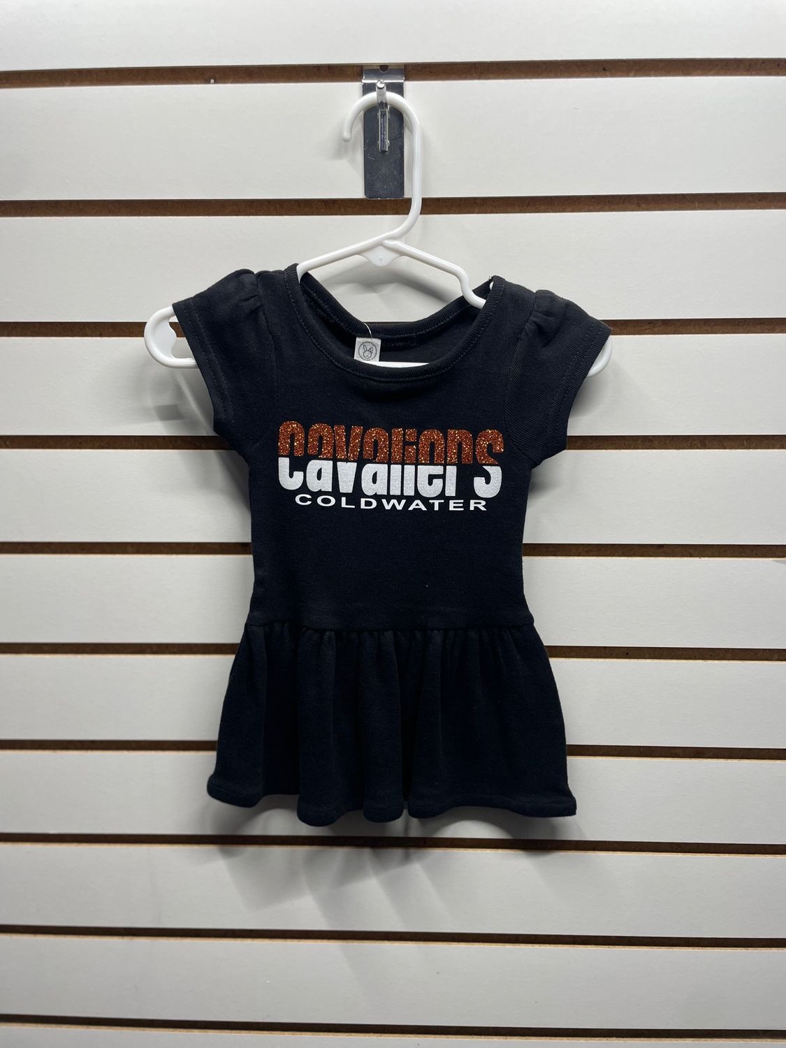 Rabbit Skins Infant Baby Rib Dress 5320 Black 6M