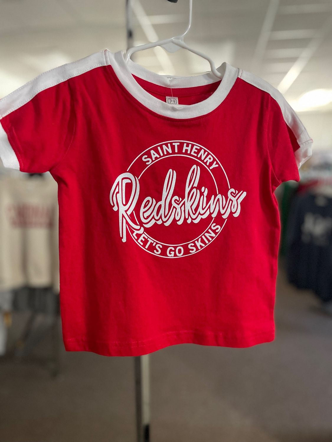 Rabbit Skins Toddler Retro Ringer Fine Jersey Tee_3032 Red/ White 2