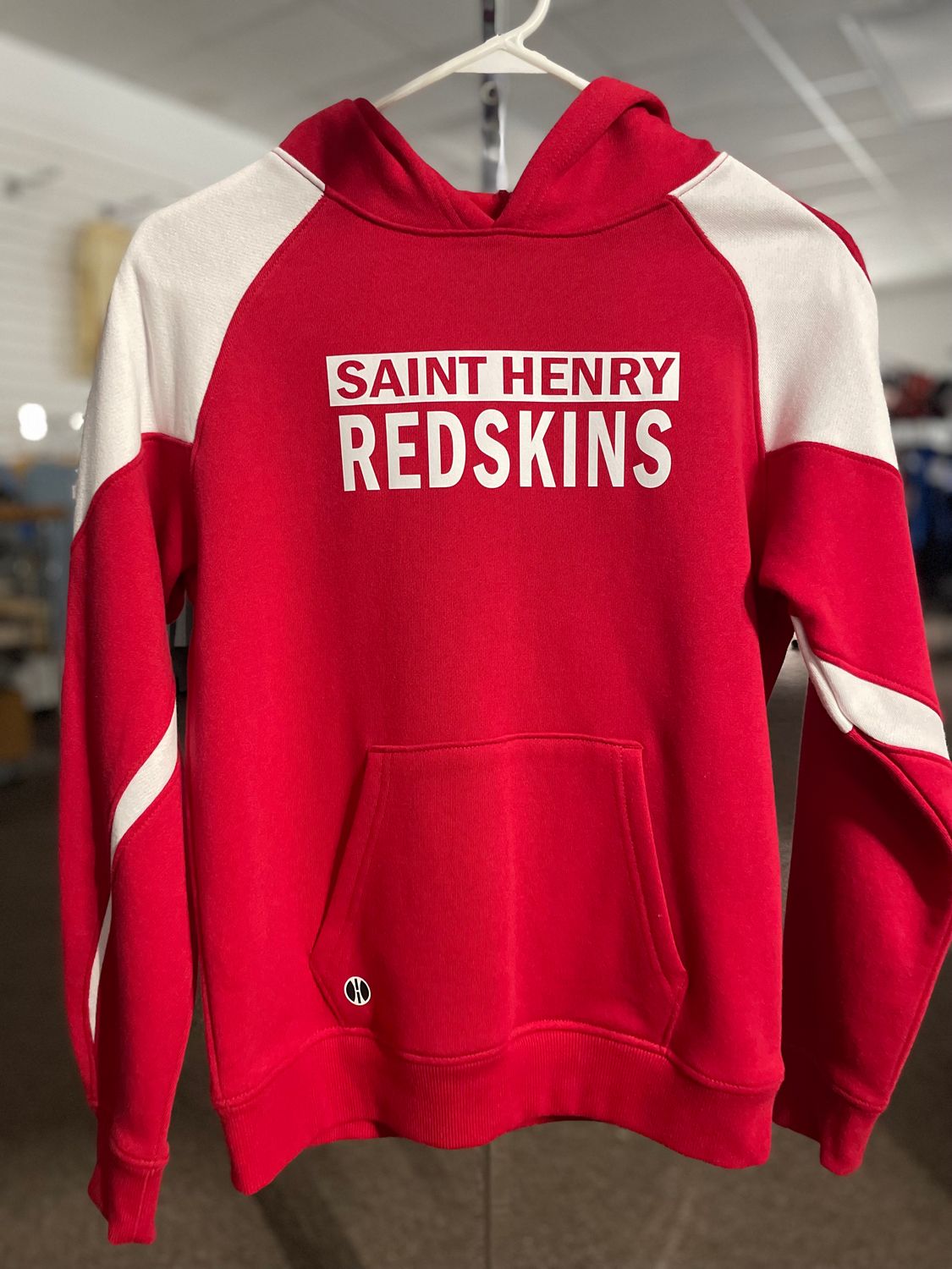 Holloway YOUTH PROSPECT HOODIE SCARLET/WHITE L