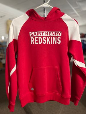 Holloway YOUTH PROSPECT HOODIE SCARLET/WHITE L