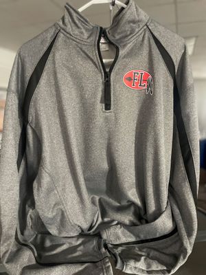 Badger Sport Fusion 1/4 Zip 148100 Steel Heather/Black XL Badger Sport Fusion 1/4 Zip 148100 Steel Heather/Black XL