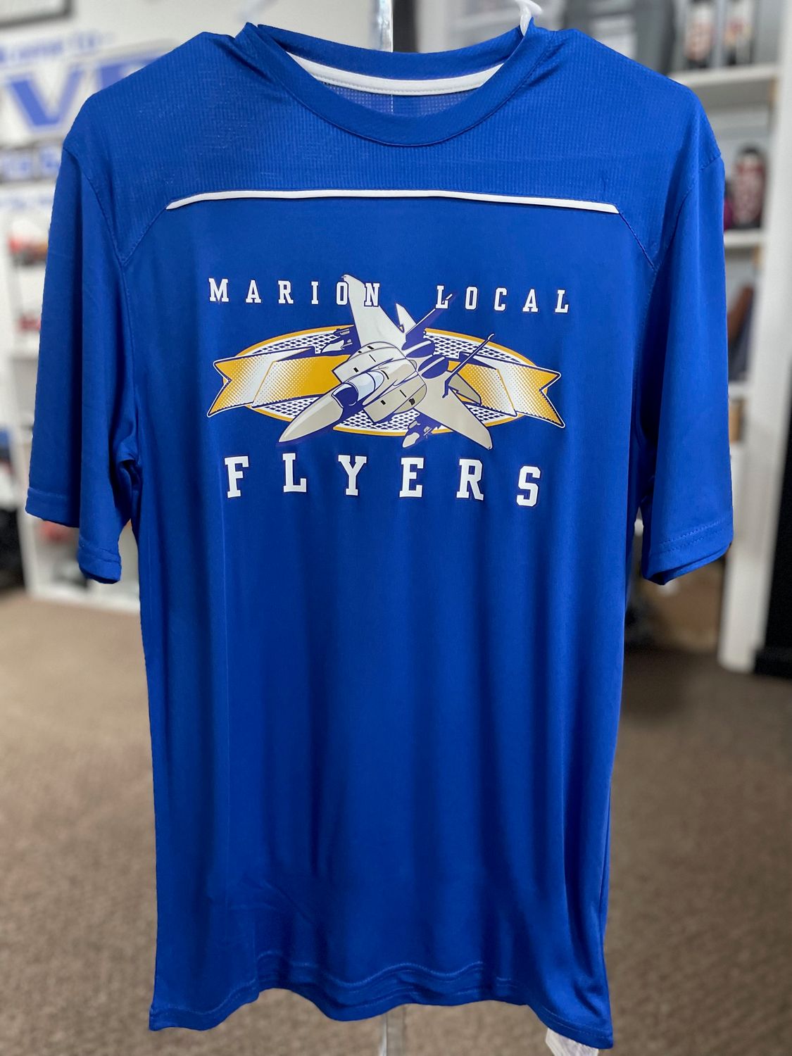 Holloway Defer Wicking Tee 222560 ROYAL/WHITE S