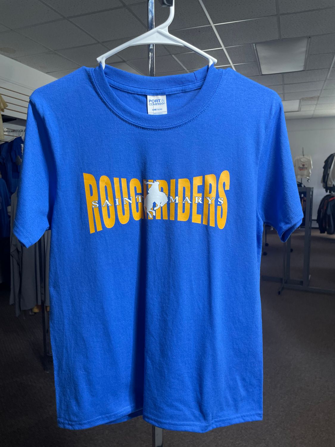 Port &amp; Company® - Youth Core Blend Tee.  PC55Y Royal L