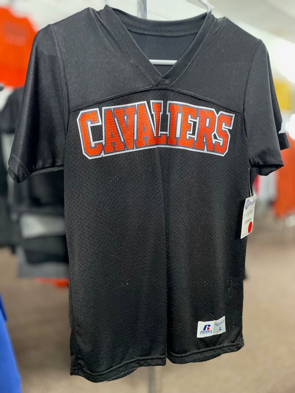 Russell Youth Solid Flag Football Jersey R0593B BLACK L