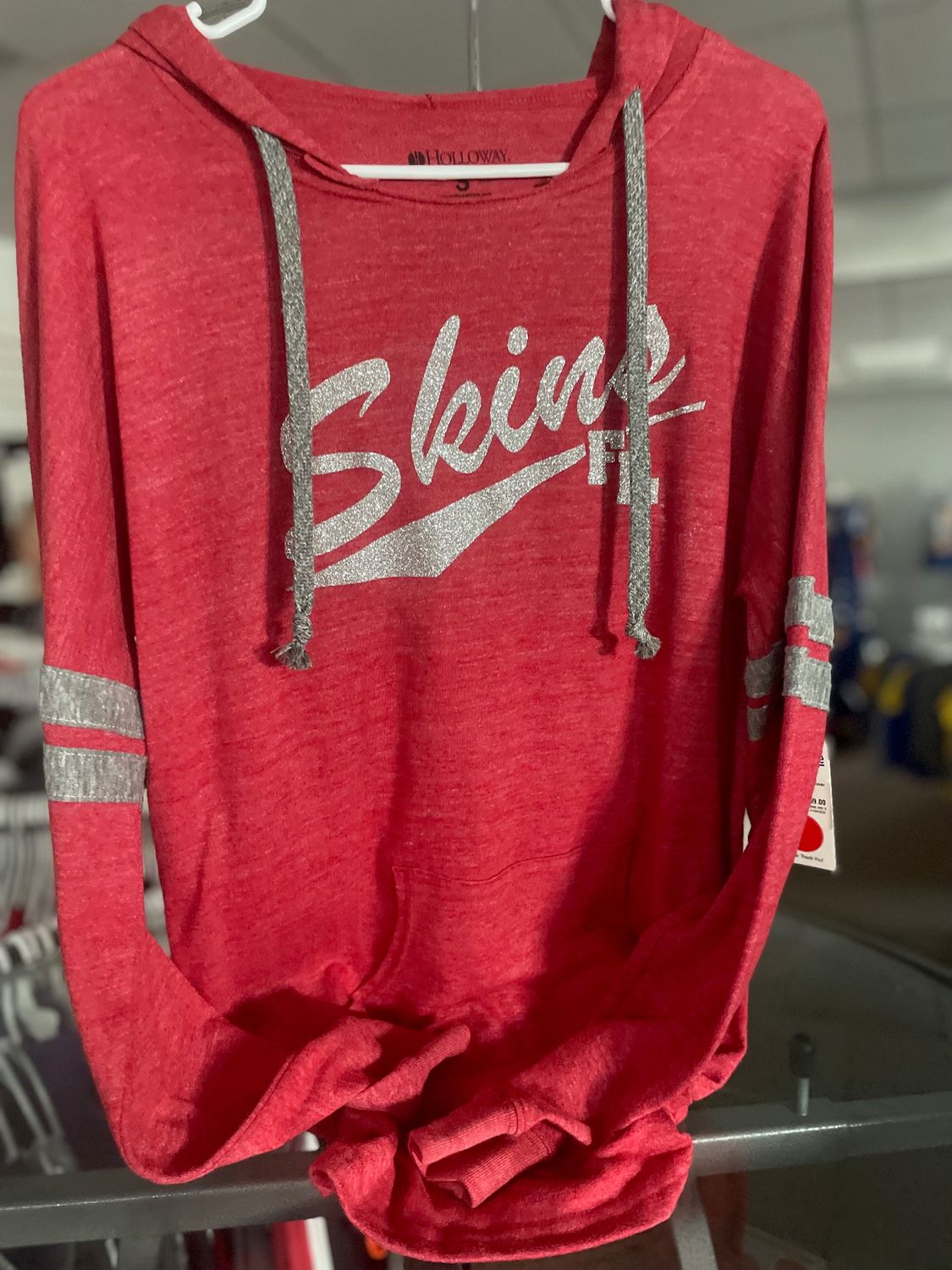 Holloway Ladies Hooded Low Key Pullover VINTAGE SCARLET/VINTAGE GREY S