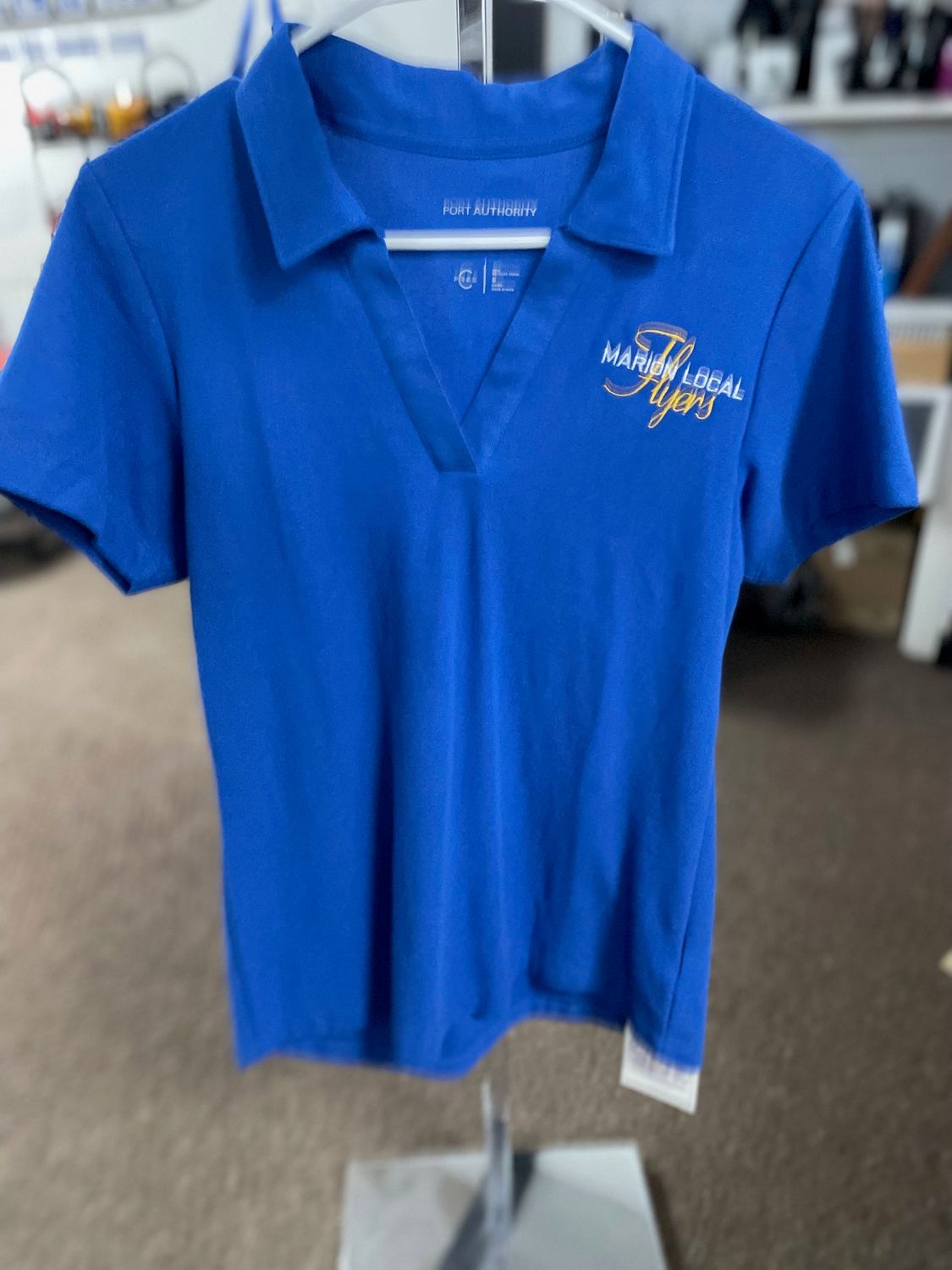 Port Authority Ladies C-FREE Cotton Blend Pique Polo LK867 True Blue S