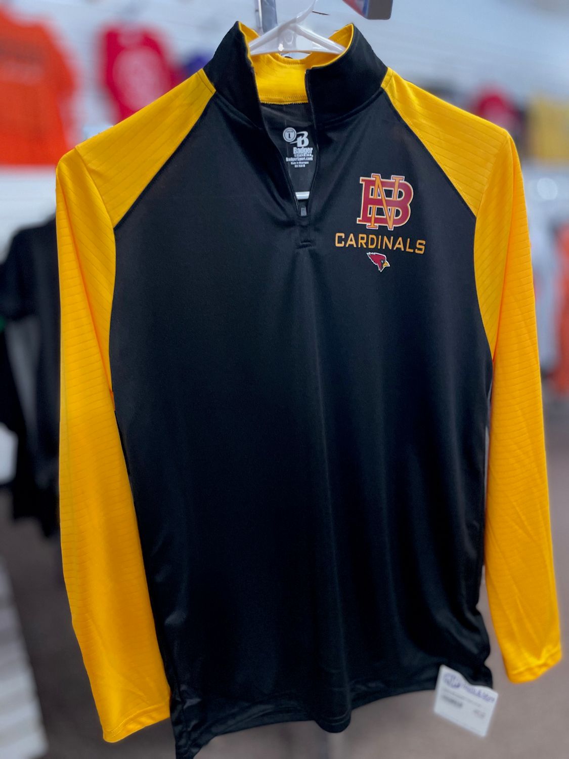 Badger Sport Breakout Youth 1/4 Zip 223100 Black/Gold L