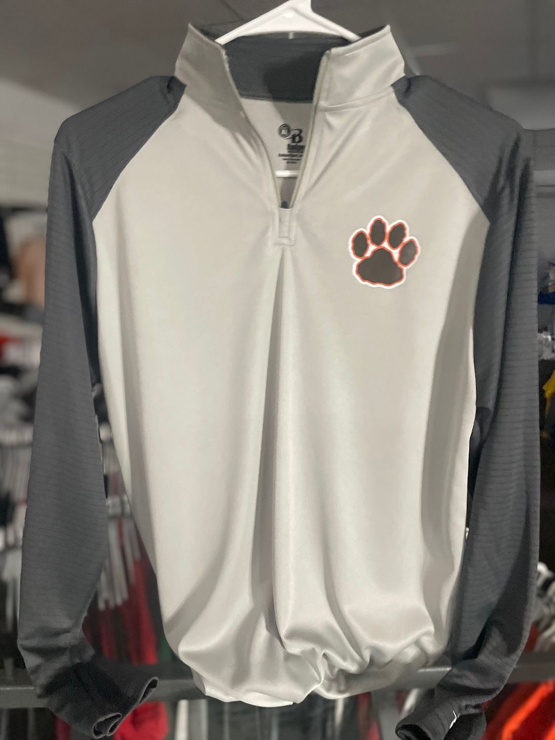 Badger Sport Breakout Youth 1/4 Zip 223100 Silver/Graphite XL