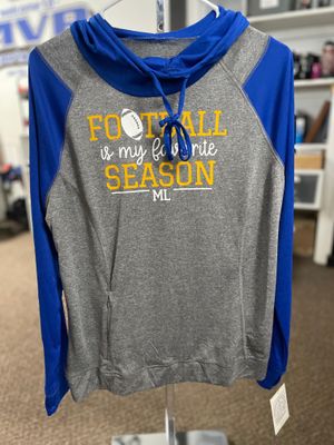 Holloway Ladies Echo Hoodie 222739 GRAPHITE HEATHER/ROYAL L