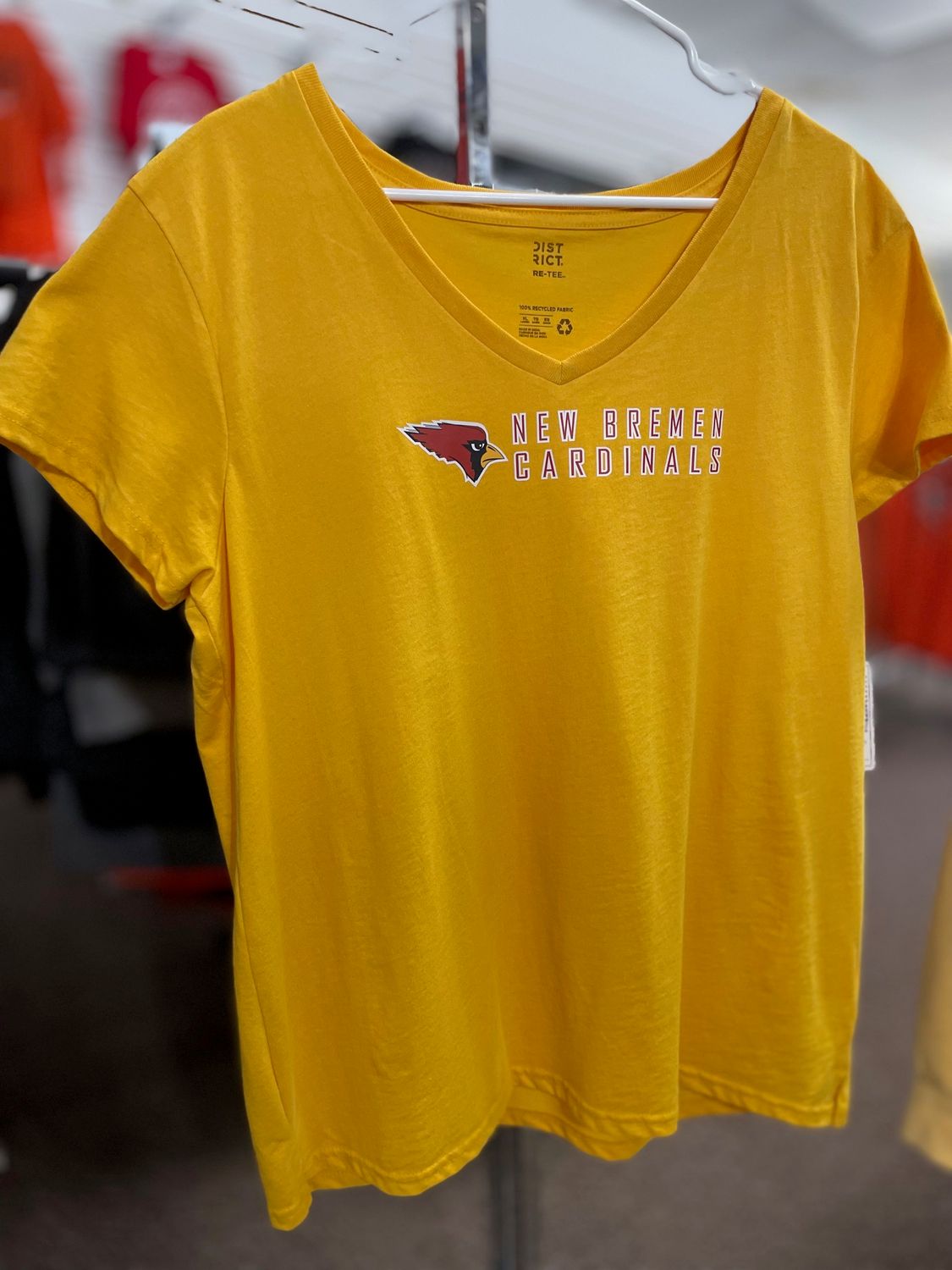 District ® Women's Re-Tee ™ V-Neck DT8001 Maize Yellow XL