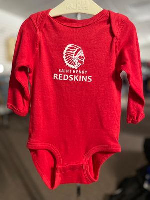 Rabbit Skins™ Infant Long Sleeve Baby Rib Bodysuit. RS4411 Red 12M