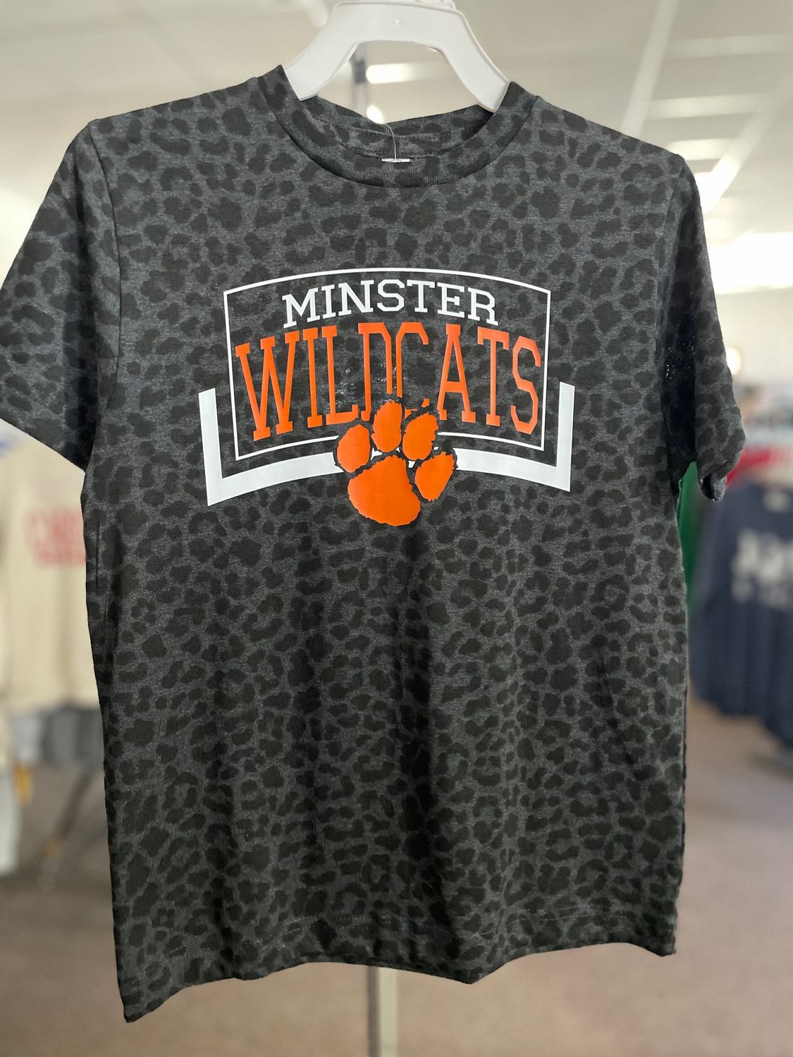 LAT Youth Fine Jersey Tee 6101 S Black Leopard