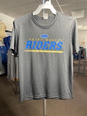 Sport-Tek Youth Heather Contender Tee. YST360 Graphite Heather S