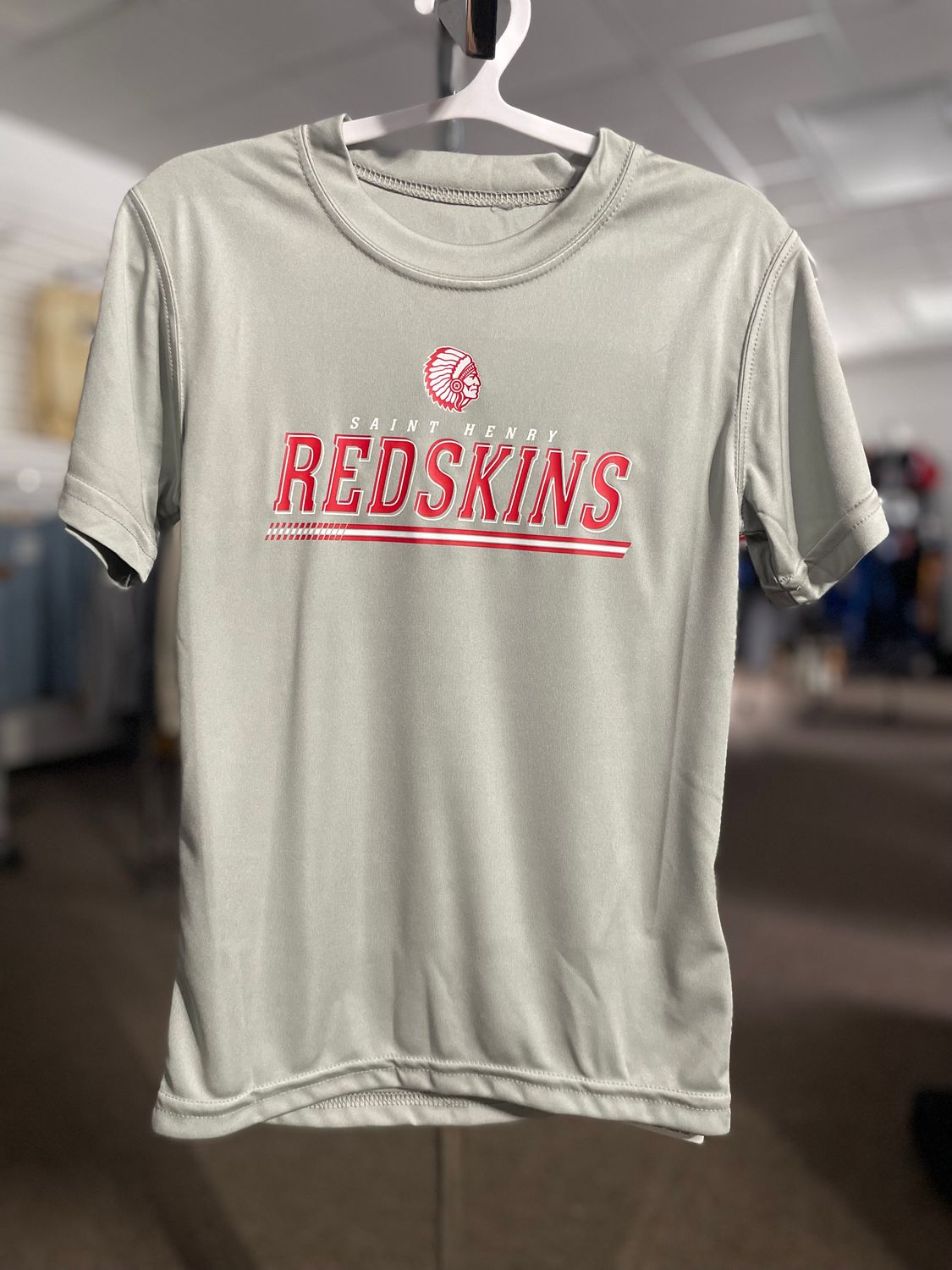 Holloway Youth Momentum Tee 222819 SILVER XS