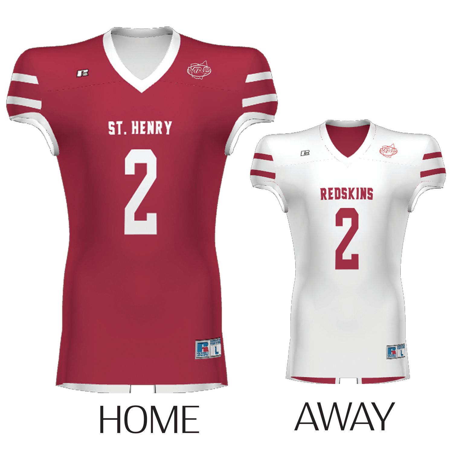 Reversible Sublimated Football Jersey _ St Henry