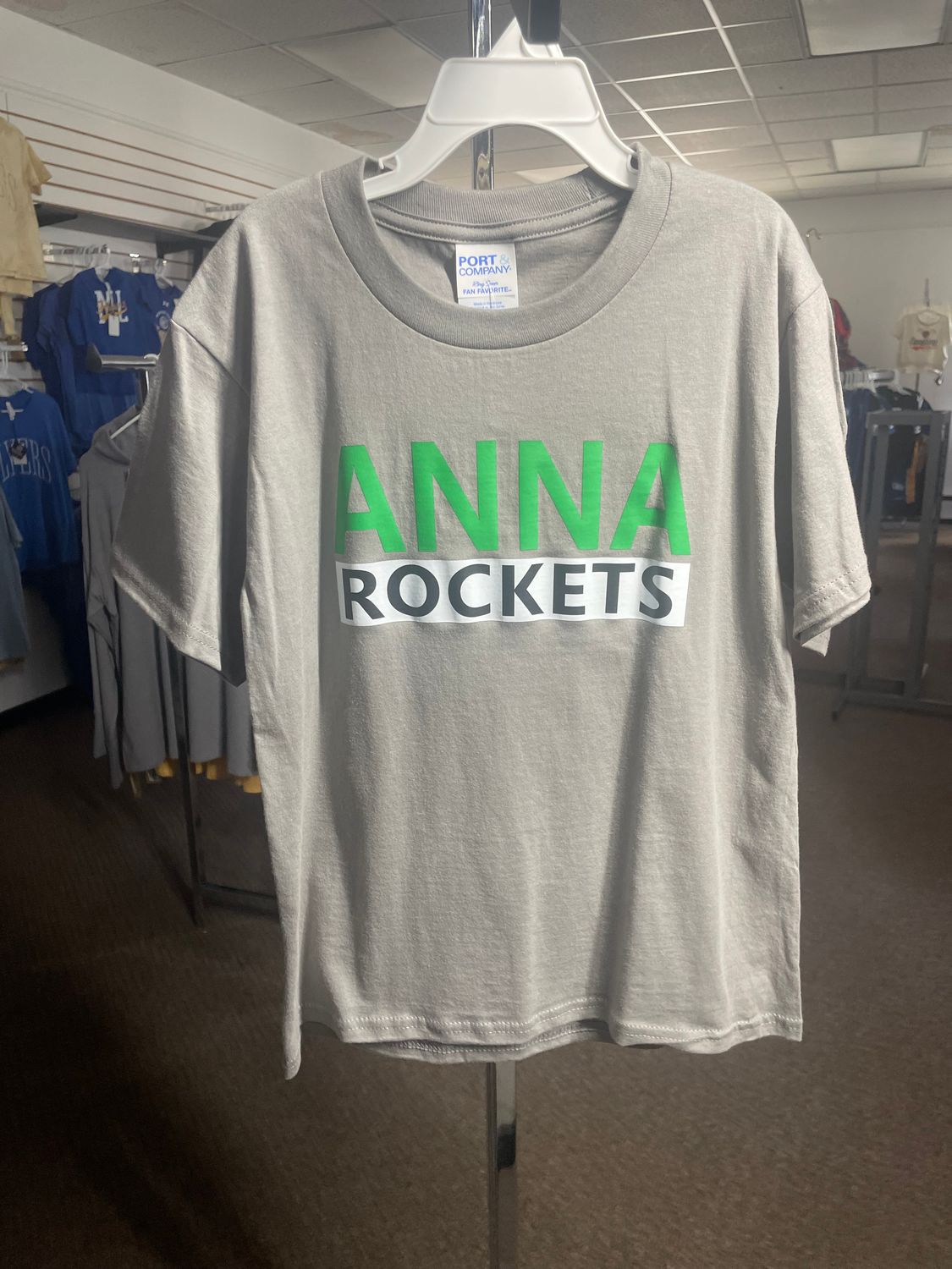 Port &amp; Company® Youth Fan Favorite Tee. PC450Y Medium Grey S