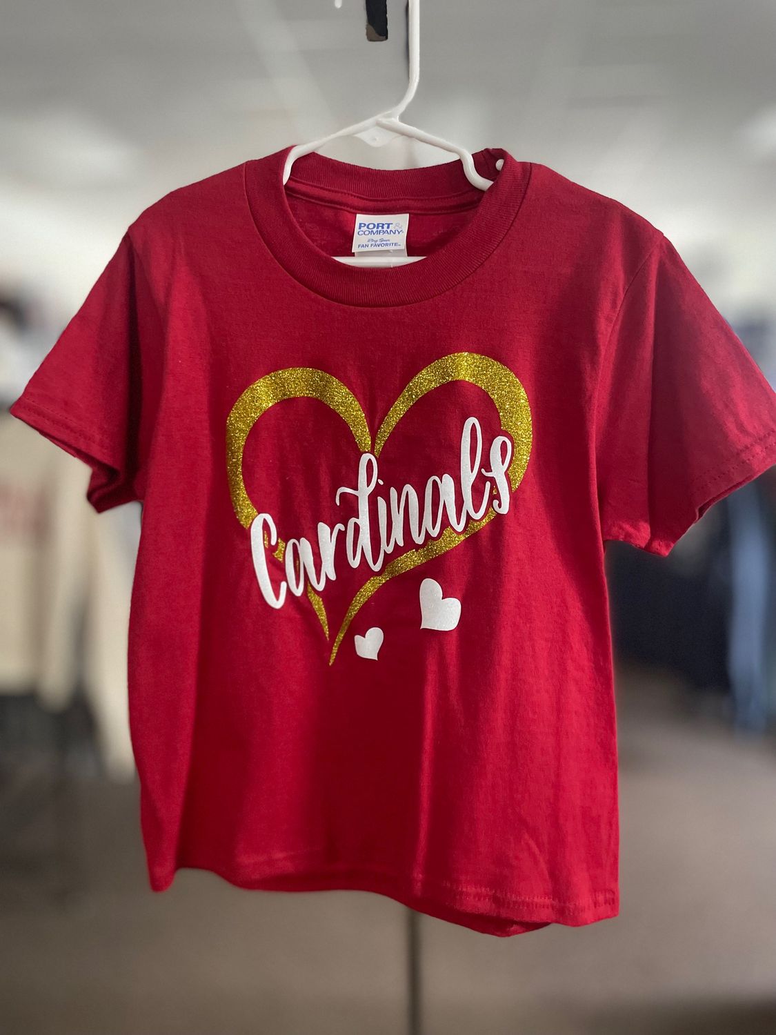 Port &amp; Company® Youth Fan Favorite Tee. PC450Y Team Cardinal XS