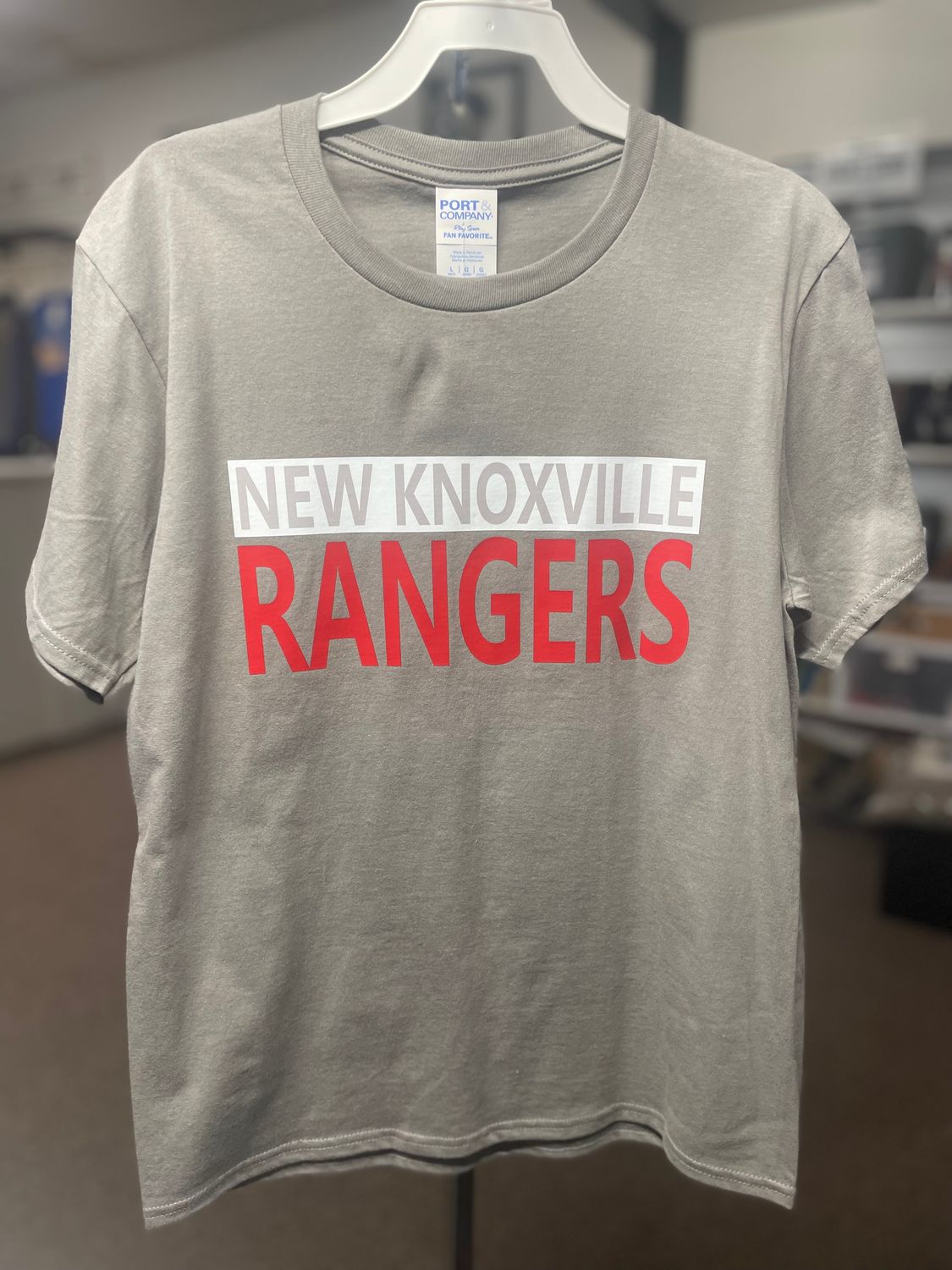 Port &amp; Company® Youth Fan Favorite Tee. PC450Y Medium Grey L