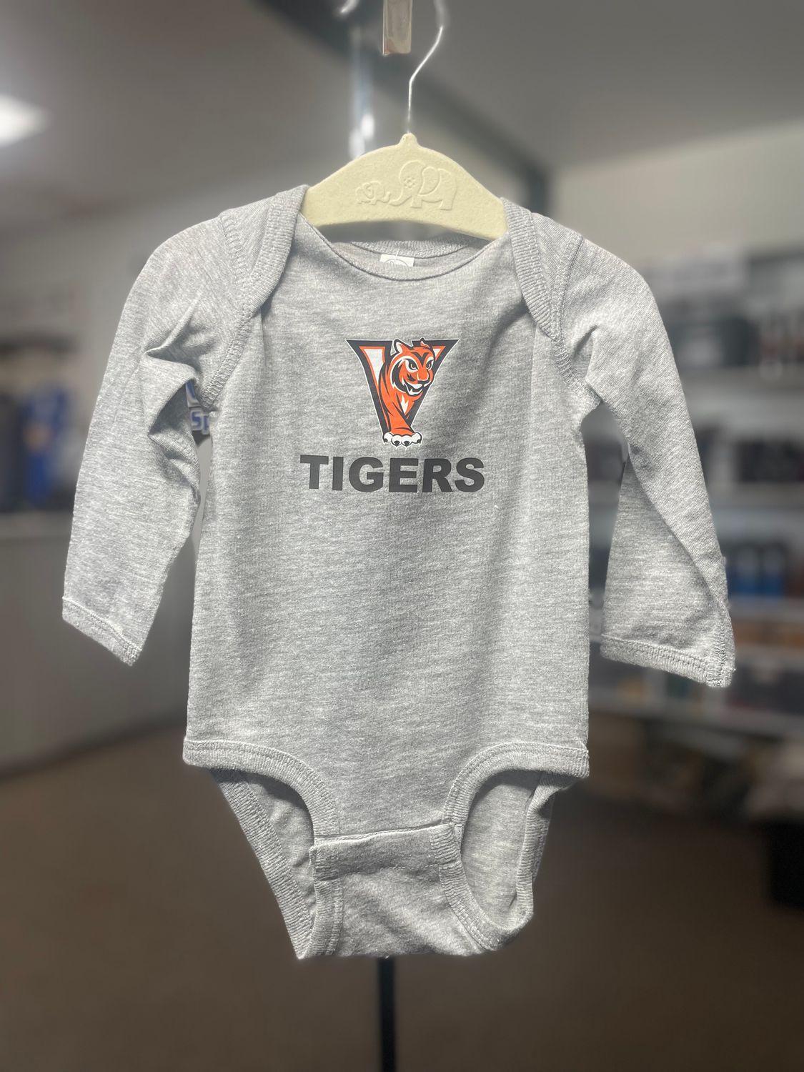 Rabbit Skins Infant Fine Jersey Long Sleeve Bodysuit 4421 Heather 6M