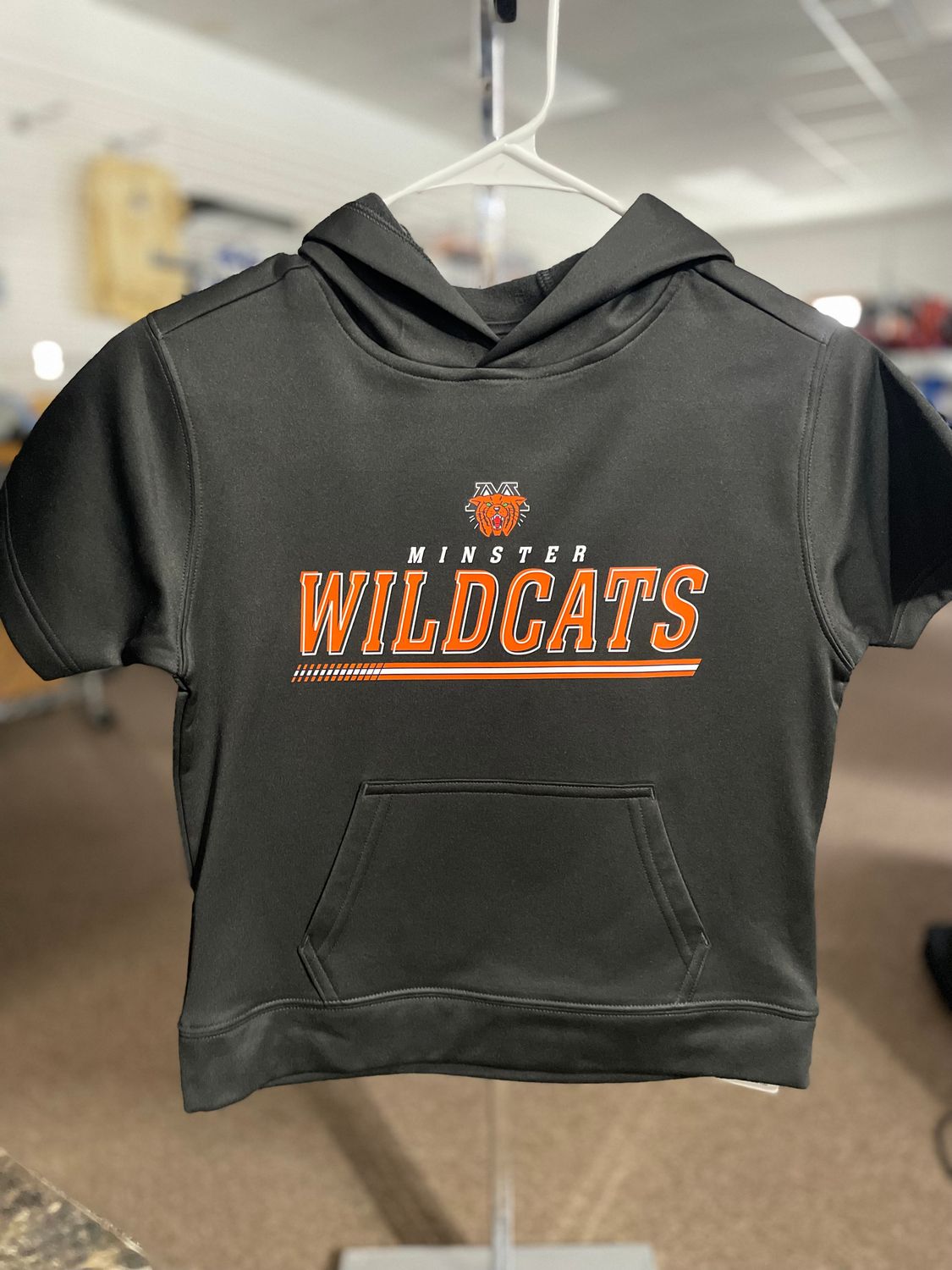 Sport-Tek ® Youth Sport-Wick ® Fleece Short Sleeve Hooded Pullover. YST251 Black S