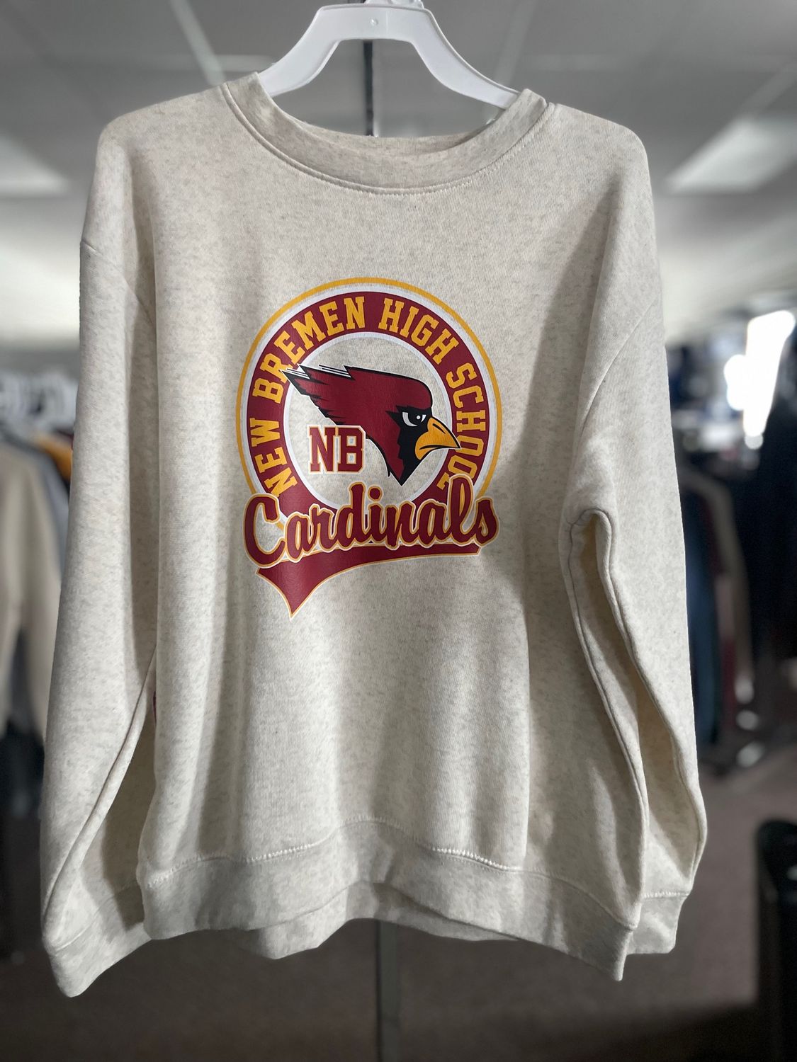 LAT Youth Elevated Fleece Crewneck Sweatshirt 2225 Natural Heather L