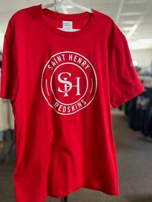 Port &amp; Company® Youth Fan Favorite Tee. PC450Y Bright Red XL