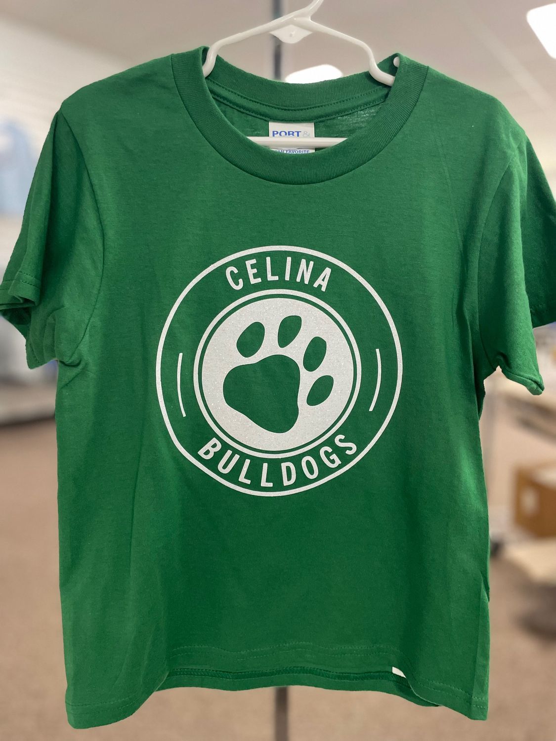 Port &amp; Company® Youth Fan Favorite Tee. PC450Y Athletic Kelly XS