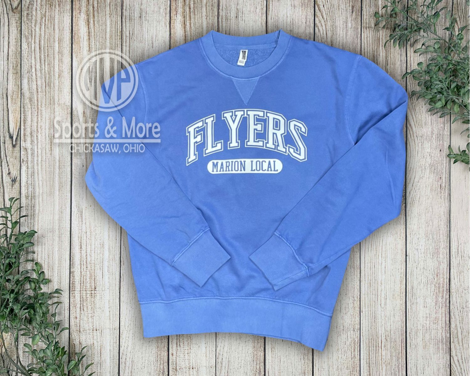 Pennant Pigment Crew - 8650 - Sep. Arch, Color: Royal, Size: XS